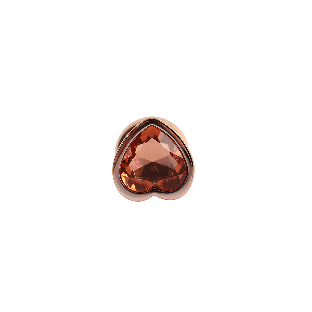 Rose Gold Heart Ø 3,3 cm Plug Anale
